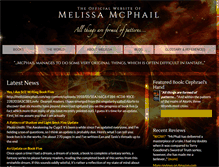 Tablet Screenshot of melissamcphail.com